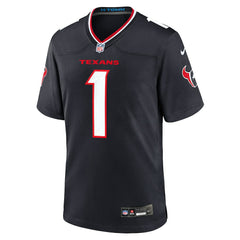 Number 1 Groom Houston Texans Game Jersey - Navy cheap