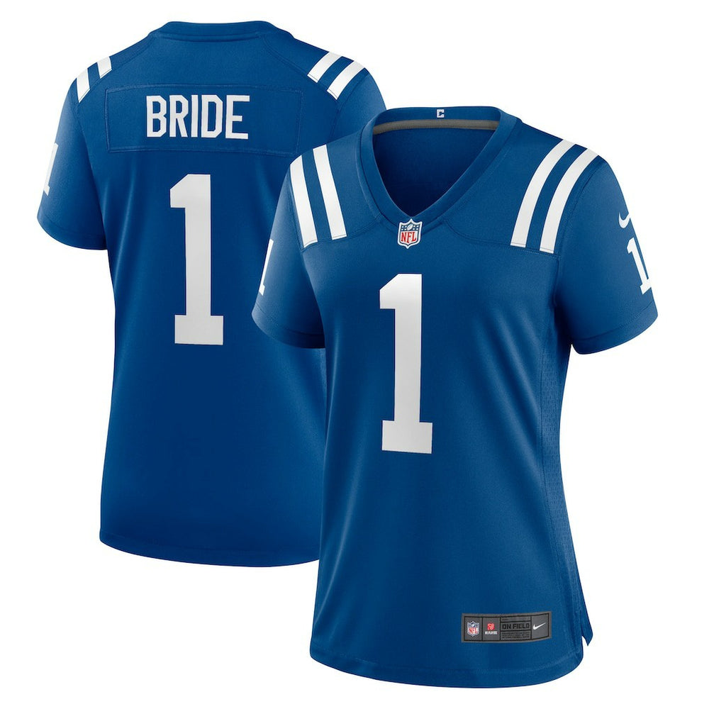 Number 1 Bride Indianapolis Colts Women's Game Jersey - Royal cheap