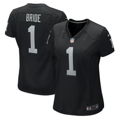 Number 1 Bride Las Vegas Raiders Women's Game Jersey - Black on sale