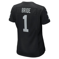 Number 1 Bride Las Vegas Raiders Women's Game Jersey - Black on sale