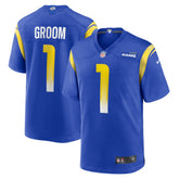 Number 1 Groom Los Angeles Rams Game Jersey - Royal online