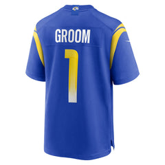 Number 1 Groom Los Angeles Rams Game Jersey - Royal online