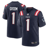 Number 1 Groom New England Patriots Game Jersey - Navy online