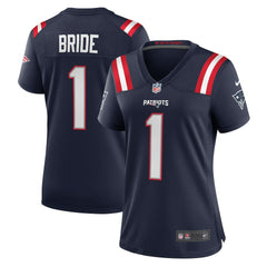 Number 1 Bride New England Patriots Women's Game Jersey - Navy for sale