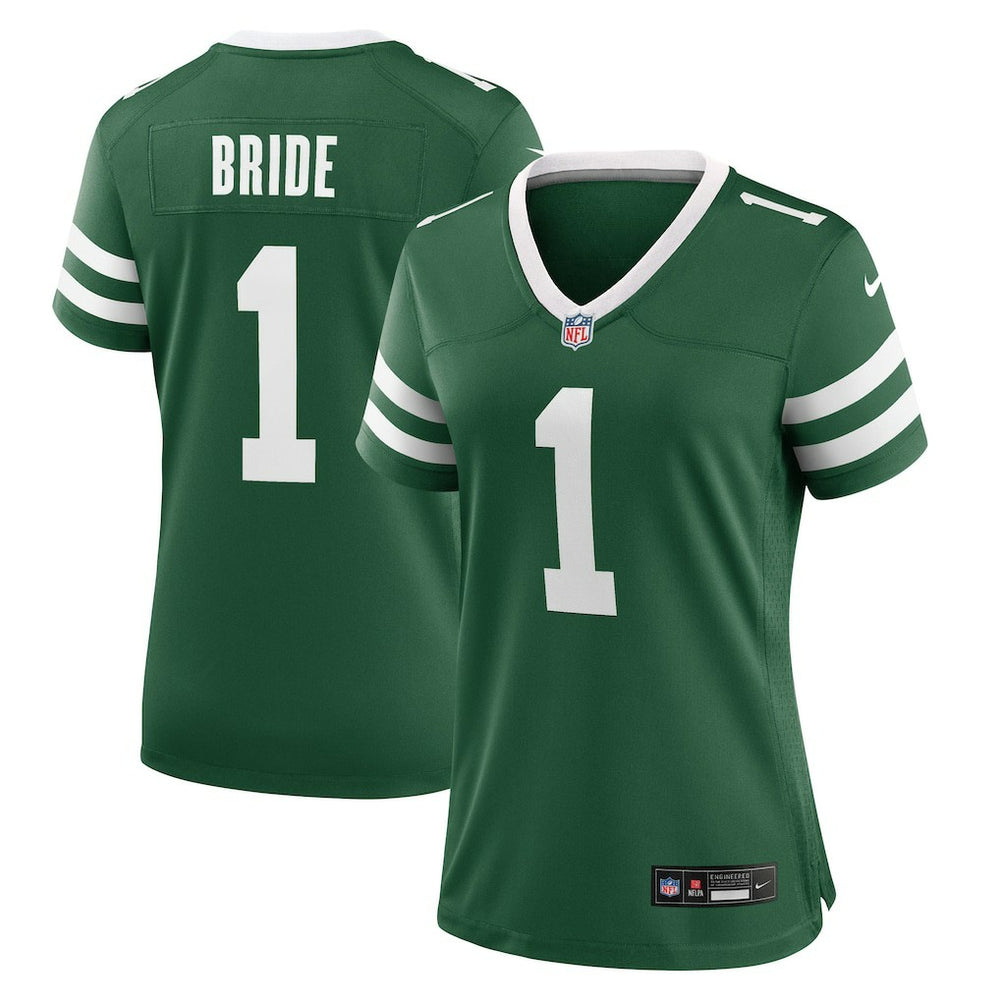 Number 1 Bride New York Jets Women's Game Jersey - Legacy Green cheap