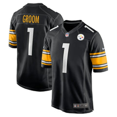Number 1 Groom Pittsburgh Steelers Game Jersey - Black sale