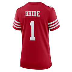 Number 1 Bride San Francisco 49ers Women's Game Jersey - Scarlet for sale
