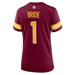 Number 1 Bride Washington Commanders Women's Game Jersey - Burgundy discount
