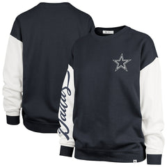 Dallas Cowboys '47 Women's Double Header Rise Andie Pullover Sweatshirt - Blue online