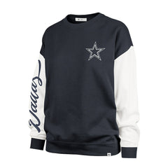 Dallas Cowboys '47 Women's Double Header Rise Andie Pullover Sweatshirt - Blue online