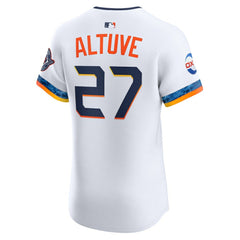 Jose Altuve Houston Astros 2025 City Connect Elite Player Jersey White