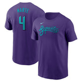 Ketel Marte Arizona Diamondbacks 2025 City Connect Fuse Name & Number T-Shirt Purple