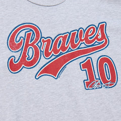 Chipper Jones Atlanta Braves Cooperstown Collection Player T-Shirt Heather Gray
