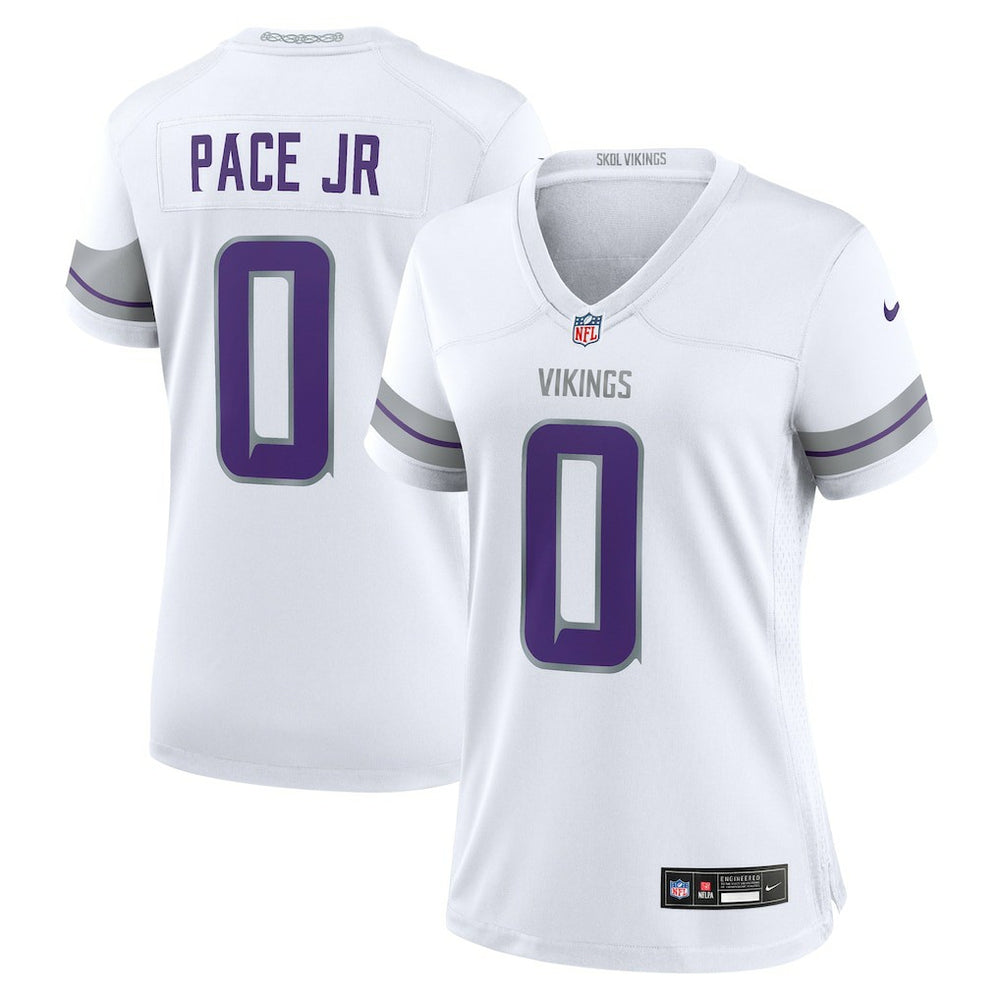 Ivan Pace Jr Minnesota Vikings Women's Alternate Game Jersey - White discount