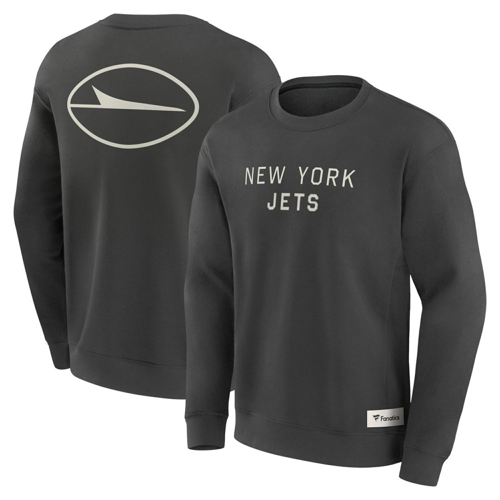 New York Jets Elements Future Ground Lettering Pullover Sweatshirt - Charcoal outlet