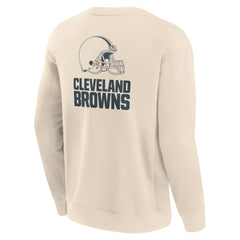 Cleveland Browns Elements Future Ground Lettering Pullover Sweatshirt - Cream outlet