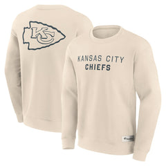 Kansas City Chiefs Elements Future Ground Lettering Pullover Sweatshirt - Cream discount