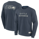 Seattle Seahawks Elements Future Ground Lettering Pullover Sweatshirt - Navy for sale