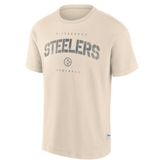 Pittsburgh Steelers Elements Weathered Tonal Future Ground T-Shirt - Cream for sale