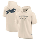 Buffalo Bills Elements Future Ground Lettering Short Sleeve Pullover Hoodie - Cream sale