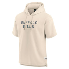Buffalo Bills Elements Future Ground Lettering Short Sleeve Pullover Hoodie - Cream sale