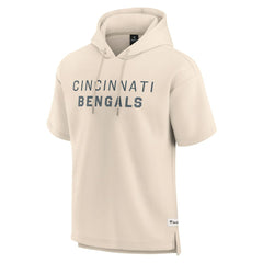 Cincinnati Bengals Elements Future Ground Lettering Short Sleeve Pullover Hoodie - Cream online