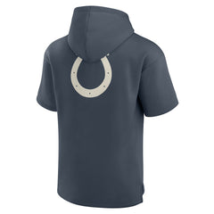 Indianapolis Colts Elements Future Ground Lettering Short Sleeve Pullover Hoodie - Navy on sale