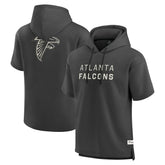 Atlanta Falcons Elements Future Ground Lettering Short Sleeve Pullover Hoodie - Charcoal outlet