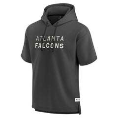 Atlanta Falcons Elements Future Ground Lettering Short Sleeve Pullover Hoodie - Charcoal outlet