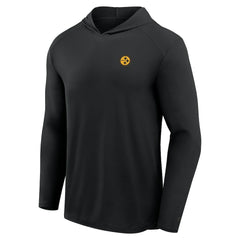 Pittsburgh Steelers Front Office Power Mono Long Sleeve Hoodie T-Shirt - Black on sale