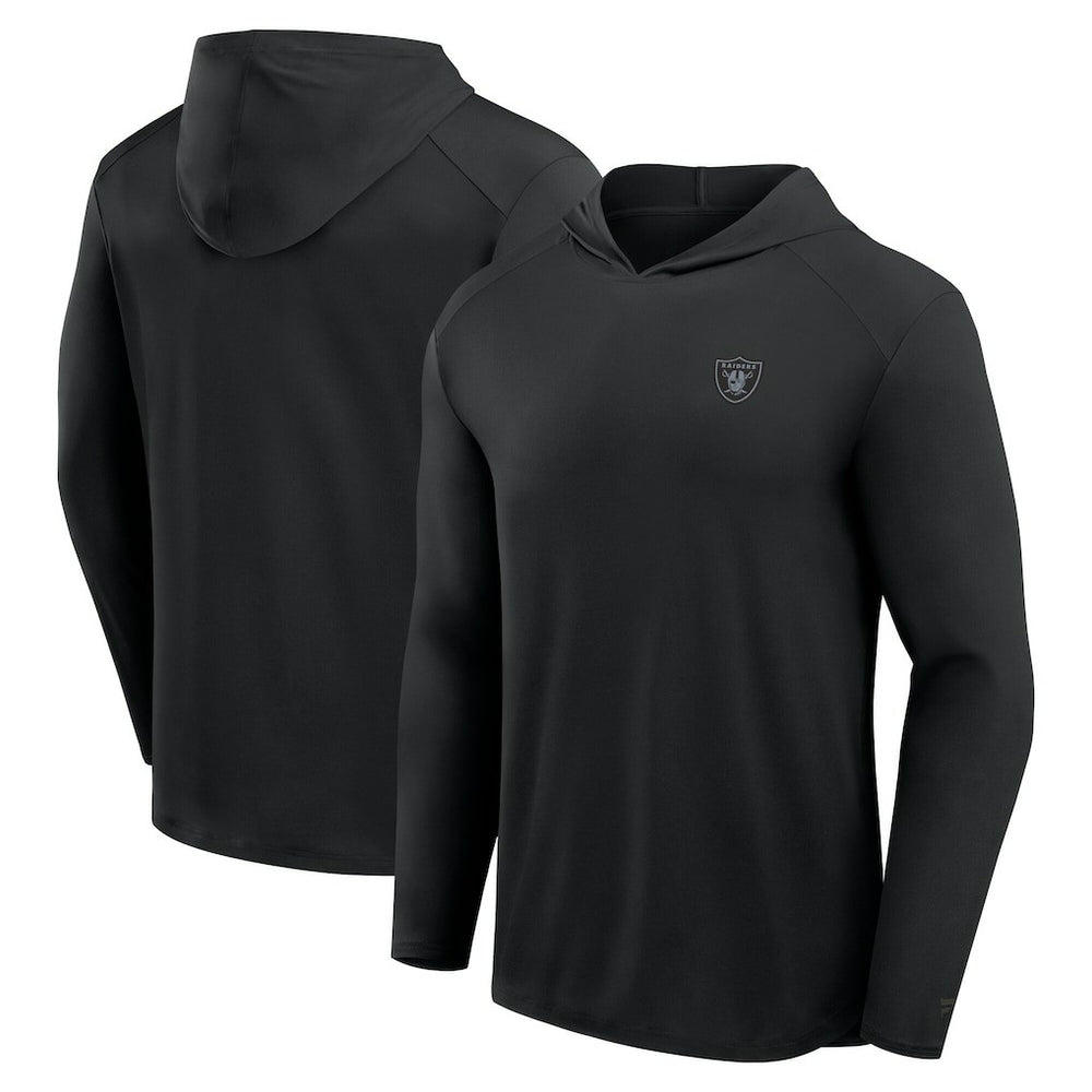 Las Vegas Raiders Front Office Power Mono Long Sleeve Hoodie T-Shirt - Black sale
