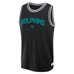 Miami Dolphins Elements Future Ground Jersey Tank Top - Black outlet