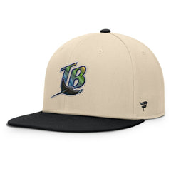 Tampa Bay Rays Cooperstown Collection Bounder Snapback Hat Natural/Black