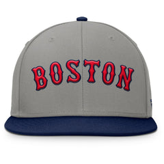 Boston Red Sox Clubhouse Dugout Fitted Hat Gray/Navy