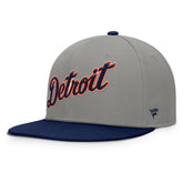 Detroit Tigers Clubhouse Dugout Fitted Hat Gray/Navy