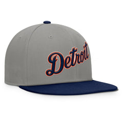 Detroit Tigers Clubhouse Dugout Fitted Hat Gray/Navy