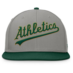 Athletics Clubhouse Dugout Fitted Hat Gray/Green