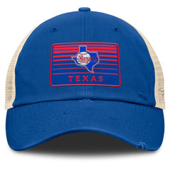 Texas Rangers Cooperstown Collection Eastbound Mesh Adjustable Hat Royal/Natural