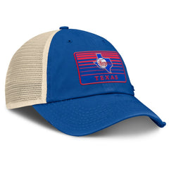 Texas Rangers Cooperstown Collection Eastbound Mesh Adjustable Hat Royal/Natural