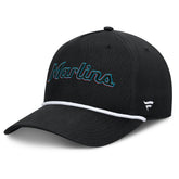 Miami Marlins Clubhouse Foul Ball A-Frame Adjustable Hat Black