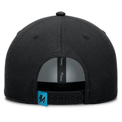 Miami Marlins Clubhouse Foul Ball A-Frame Adjustable Hat Black