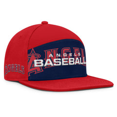 Los Angeles Angels Clubhouse Splitter Snapback Hat Red/Navy