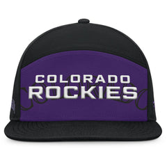 Colorado Rockies Clubhouse Splitter Snapback Hat Black/Purple