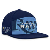 Tampa Bay Rays Clubhouse Splitter Snapback Hat Navy/Light Blue