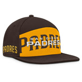 San Diego Padres Clubhouse Splitter Snapback Hat Brown/Gold