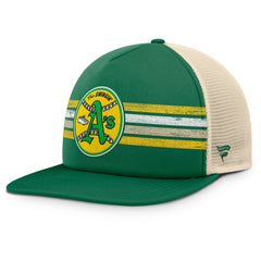 Athletics Cooperstown Collection Powers Snapback Hat Green/Natural
