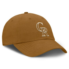 Colorado Rockies Act Natural Chopper Adjustable Hat Brown