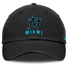 Miami Marlins Club Adjustable Hat Black