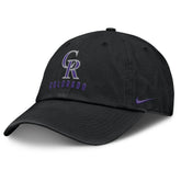 Colorado Rockies Club Adjustable Hat Black