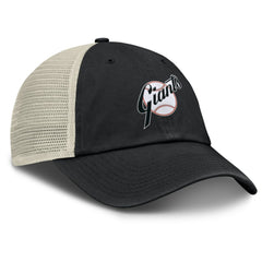 San Francisco Giants Cooperstown Collection Club Trucker Adjustable Hat Black/Natural